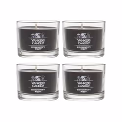 Yankee Candle Signature Votive Mini Candle Jar Midsummer's Night Scent Natural Soy Wax Blend Candle with Natural Fiber Wick ...