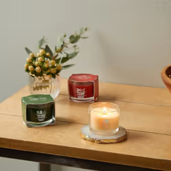 Yankee Candle Signature Votive Mini Candle Jar  Balsam & Cedar Scent  Natural Soy Wax Blend Candle with Natural Fiber Wick  1.3 OZ Glass Jar (Pack of