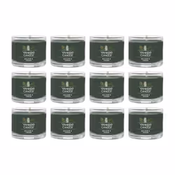 Yankee Candle Signature Votive Mini Candle Jar Balsam & Cedar Scent Natural Soy Wax Blend Candle with Natural Fiber Wick 1 ...