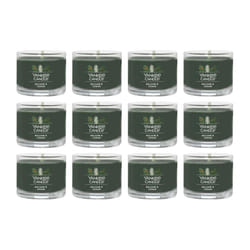 Yankee Candle Signature Votive Mini Candle Jar  Balsam & Cedar Scent  Natural Soy Wax Blend Candle with Natural Fiber Wick  1.3 OZ Glass Jar (Pack of