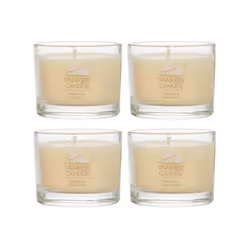 Yankee Candle Signature Votive Mini Candle Jar Vanilla Cupcake Scent Natural Soy Wax Blend Candle with Natural Fiber Wick ...