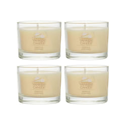 Yankee Candle Signature Votive Mini Candle Jar  Vanilla Cupcake Scent  Natural Soy Wax Blend Candle with Natural Fiber Wick  1.3 OZ Glass Jar (Pack of