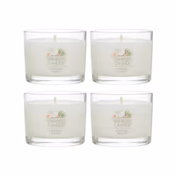 Yankee Candle Signature Votive Mini Candle Jar Coconut Beach Scent Natural Soy Wax Blend Candle with Natural Fiber Wick 1. ...