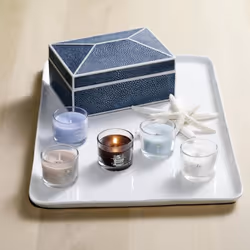 Yankee Candle Signature Votive Mini Candle Jar  Coconut Beach Scent  Natural Soy Wax Blend Candle with Natural Fiber Wick  1.3 OZ Glass Jar (Pack of 4