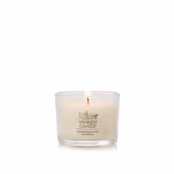 Yankee Candle Signature Votive Mini Candle Jar  Marshmallow Eggnog  Natural Soy Wax Blend Candle with Natural Fiber Wick  1.3 OZ Glass Jar (Pack of 4)
