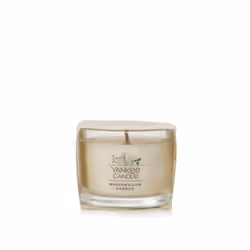Yankee Candle Signature Votive Mini Candle Jar  Marshmallow Eggnog  Natural Soy Wax Blend Candle with Natural Fiber Wick  1.3 OZ Glass Jar (Pack of 4)