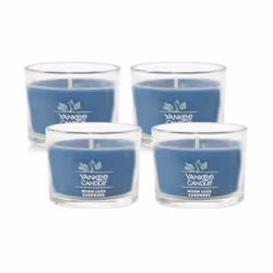 Yankee Candle Signature Votive Mini Candle Jar Warm Luxe Cashmere Scent Natural Soy Wax Blend Candle with Natural Fiber Wic ...