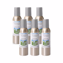 Yankee Candle Concentrated Air Freshener Room Spray Odor Eliminator for Home Bathroom Clean Cotton 1.5 Oz (Pack of 6)