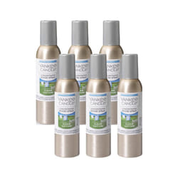 Yankee Candle Concentrated Air Freshener Room Spray  Odor Eliminator for Home  Bathroom  Clean Cotton  1.5 Oz (Pack of 6)