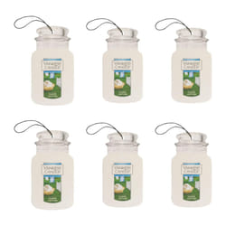 Yankee Candle Paper Car Jar  Clean Cotton (Pack of 6)