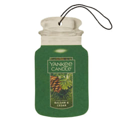 Yankee Candle Paper Car Jar  Balsam & Cedar (Pack of 6)