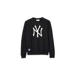 Mens Sweatshirt without Hood New Era TEAM LOGO CREW Black/Black/L