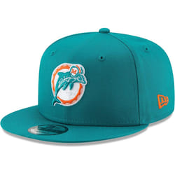 New Era NFL 9FIFTY Adjustable Snapback Hat Cap One Size Fits All (Miami Dolphins Historic Logo)