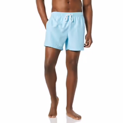 Amazon Essentials Men's 5 Quick-Dry Swim Trunk  Light Blue  34