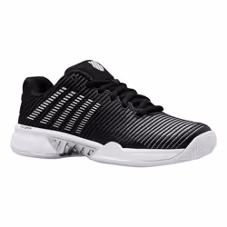 K-Swiss Women's Hypercourt Express 2 Tennis Shoe  Black/White/Silver  7 M