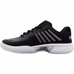 K-Swiss Women's Hypercourt Express 2 Tennis Shoe  Black/White/Silver  7 M