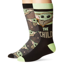 Star Wars The Mandalorian The Child Mens 2 Pack Crew Socks