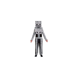 Official Minecraft Skeleton Costume Kids with Mask, Minecraft Costume Kids Boys Children Fancy Dress Up Outfit Halloween World Book Day Week Birthday
