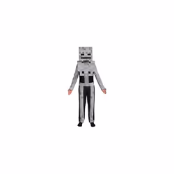 Official Minecraft Skeleton Costume Kids with Mask, Minecraft Costume Kids Boys Children Fancy Dress Up Outfit Halloween World Book Day Week Birthday