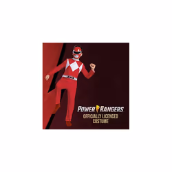 DISGUISE 115669K Superhero Red Power Rangers Costume Kids, M