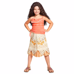 ) Deluxe Moana costume for girls - 7 - 8 years (124 - 136 cm