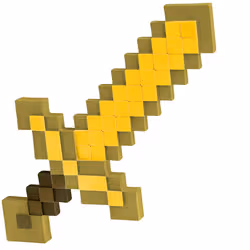 Disguise Minecraft Gold Sword Fancy Dress Accessory, Officially Licensed by , 20" / 50cm Toy Sword, Pixel Design, Inspired by Iconic Boys Game and Movie, One Size - Additional view 3