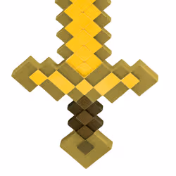 Disguise Minecraft Gold Sword Fancy Dress Accessory, Officially Licensed by , 20" / 50cm Toy Sword, Pixel Design, Inspired by Iconic Boys Game and Movie, One Size - Additional view 4