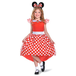 )) Girls' classic red Minnie Mouse costume - 5 - 6 years (109 - 126 cm
