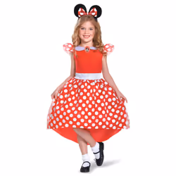 ) Girls' classic red Minnie Mouse costume - 3 - 4 years (97 - 109 cm