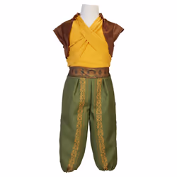 Disney's Raya and the Last Dragon Disney Raya and The Last Dragon Warrior Costume Outfit with Cape for Girls Size 4-6X [Amazon Exclusive] Brown