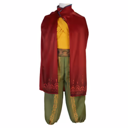 Disney's Raya and the Last Dragon Disney Raya and The Last Dragon Warrior Costume Outfit with Cape for Girls Size 4-6X [Amazon Exclusive] Brown