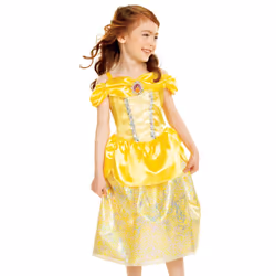 Disney Princess Belle Dress Costume for Girls  Perfect for Party  Halloween Or Pretend Play Dress Up Child Size 4-6X