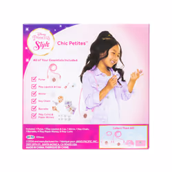 Disney Princess Style Collection Girls Purse Pretend Play Chic Petite Bag E - Mini Soft Vinyl Handbag for Girls with 5+ Accessories for Girls Ages 3 a