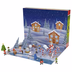 Jakks Holiday Elf Advent Calendar  Enjoy 24 Days of Fun Collectible Surprise Figures