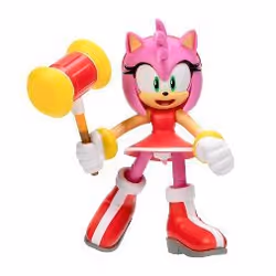 JAKKS Pacific Sonic the Hedgehog Modern Amy with Hammer Wave 6, 3 yr(s), Multicolour