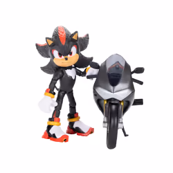 JAKKS Pacific Sonic The Hedgehog 3 Shadow Figure & Motorcycle - Additional view 7