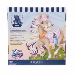 Wild Manes Horse Toys Baileys Surf & Snacks Cart Playset with Bailey Horse Doll Figure  Includes Brush and Play Accessories