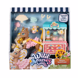 Wild Manes Horse Toys Cheries Tea and Treats Cart Playset with Cherie Horse Doll Figure  Includes Brush and Play Accessories