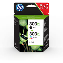 HP 303XL 2-pack High Yield Black/Tri-color Original Ink Cartridges
