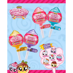 Oosh Slime Cotton Candy Cuties Series 2 by ZURU (Purple) Scented, Squishy, Fluffy, Soft, Stretchy, Stress Relief, Party Favors, Non-Stick with Collec
