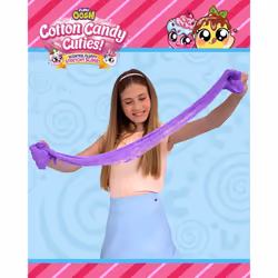 Oosh Slime Cotton Candy Cuties Series 2 by ZURU (Purple) Scented, Squishy, Fluffy, Soft, Stretchy, Stress Relief, Party Favors, Non-Stick with Collec