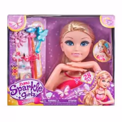 Sparkle Girlz Styling Head with Fantasy Nail Design