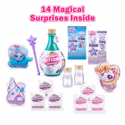 Oosh Potions Slime Surprise (Teal) by ZURU DIY Slime Kit with Sparkles  Beads  Glittler  Stress Relief  Party Favors  Magical Fluffy Putty S