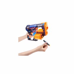36651 X-Shot Skins Dread, Poppy, 12 Darts Foam Blaster, Jumpscare, Medium