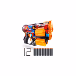 Skins Dread Blaster - Poppy Playtime (Toony) by ZURU with 12 Darts, Rotating Double Barrel, Air Pocket Dart Technology, Toy F ...