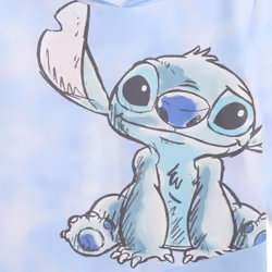 Disney Lilo & Stitch Little Girls French Terry Pullover Crossover Hood