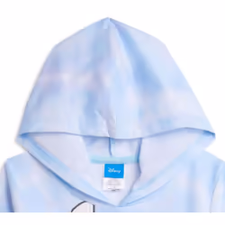 Disney Lilo & Stitch Big Girls French Terry Pullover Crossover Hoodie
