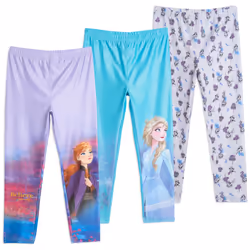 Disney Frozen Anna Elsa Big Girls 3 Pack Leggings Frozen 14-16