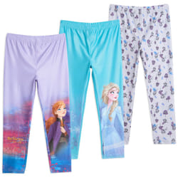 Disney Frozen Anna Elsa Toddler Girls 3 Pack Leggings Frozen 5T