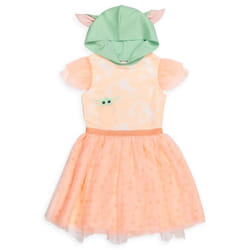 STAR WARS The Child Big Girls Cosplay Costume Short Sleeve Dress Tie Dye Pink 10-12
